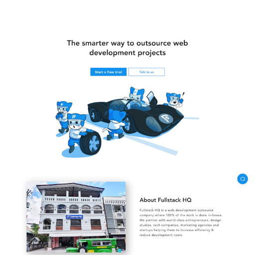 Fullstackhq About Us Page Design