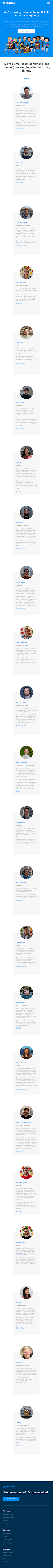 Readme About Us Page Design